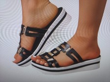 Summer Slippers for Women Thick Sole Open Toe Slip-on Slides Shoes Sandals