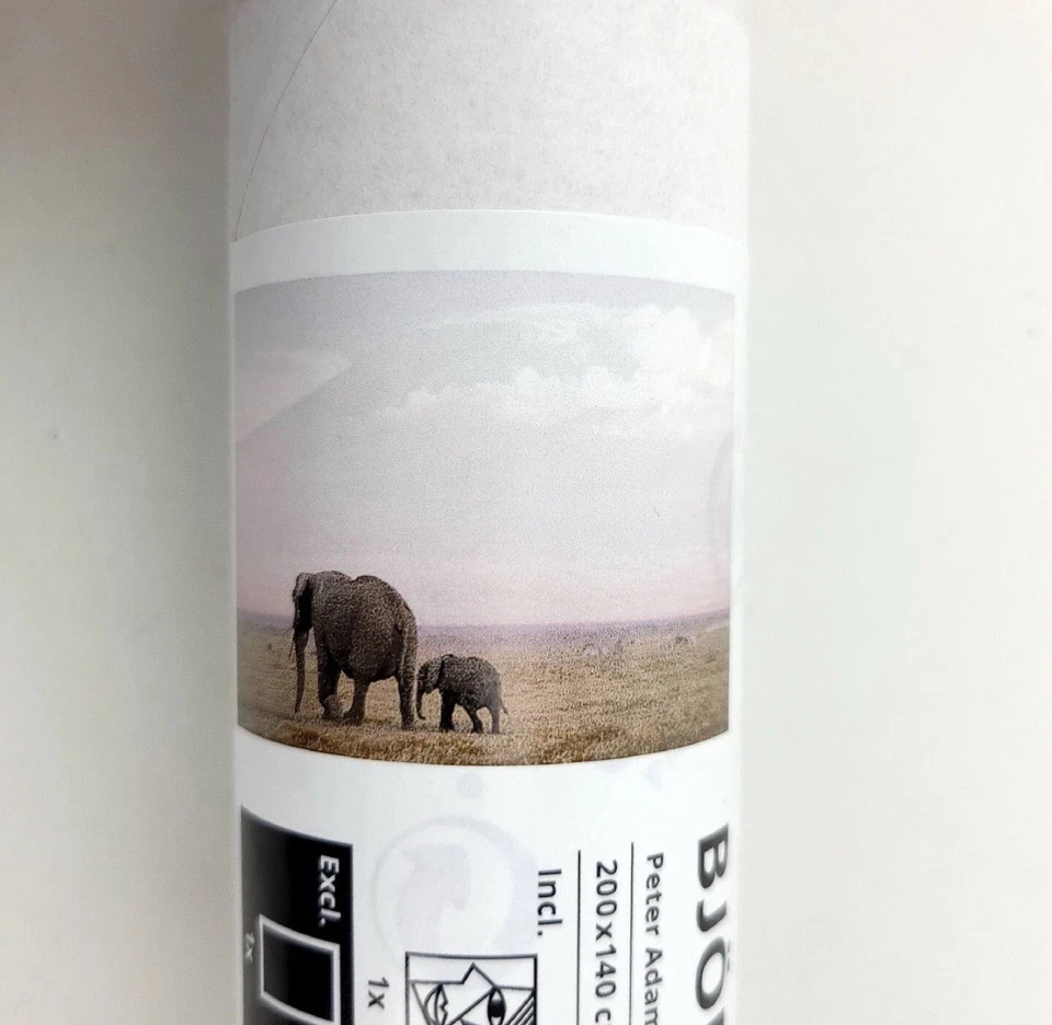 IKEA BJORKSTA Picture Elephant (NO Frame) 78 3/4" x 55" New - Image 3 of 3