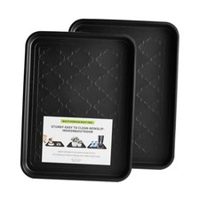 Boot Tray 2 Packs All Seasons Multi-Purpose, Waterproof Boot Trays for Black