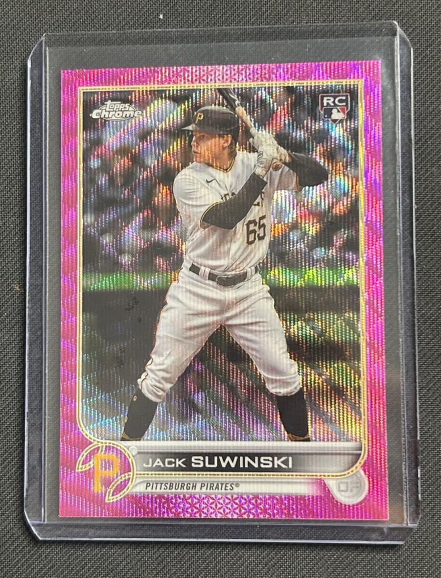 2022 Topps Chrome Update Series - Jack Suwinski #USC180 Pink Wave Refractor (RC)