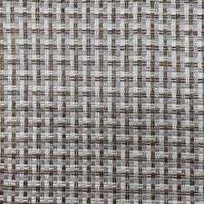 Vtg Acoustic Cream  Brown Basketweave Speaker Grill Cloth Stereo Fabric 57"x19"