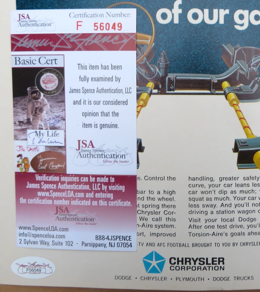 Red Wings Gordie Howe signed 25 Years in NHL Program ! - Image 2 of 4