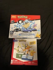 Lot Of Mega Construx Pokemon Pikachu Evolution, Squirtle Evolution