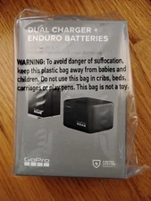 GoPro Dual Battery Charger + 2 Enduro Batteries HERO 12-9 Blk Brand New In Box