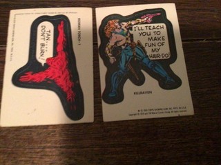Vintage 1975 Topps Marvel Stickers Lot Of (10)