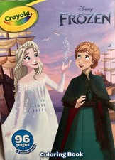 Crayola Frozen 2 Coloring Book With Stickers, 96 Pgs, Arts Crafts, Travel