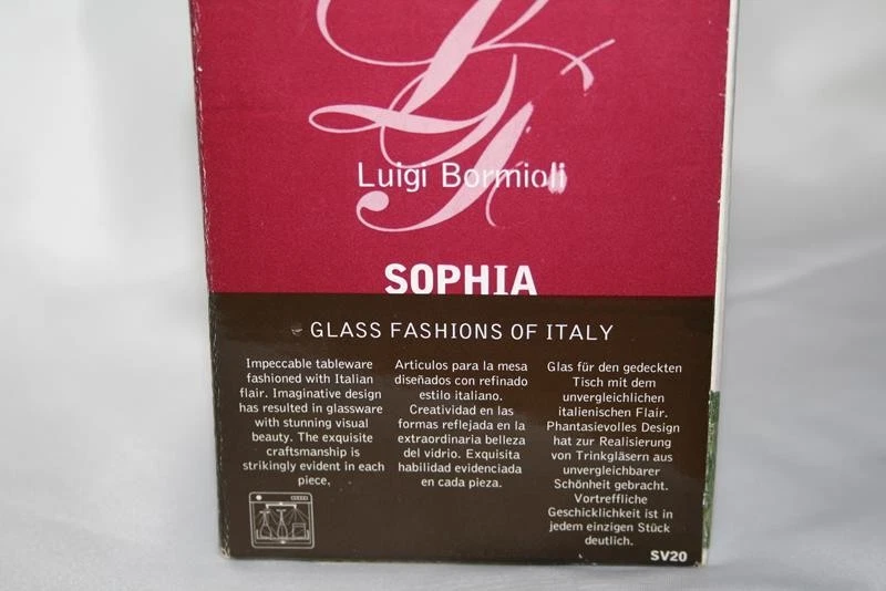 Luigi Bormioli Rumania Sophia Luz y Música Crema y Azúcar Set Nuevo en Caja #2564 Foto 3 de 4