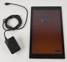 Amazon Fire HD 10 5th Generation Silver Tablet w/ AC Adapter Bundle TESTED