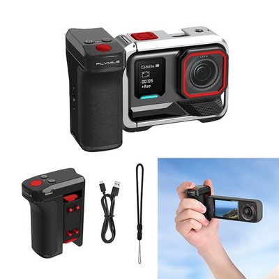 For Insta360 Ace Pro 2 X5 Camera Metal Bluetooth Handheld Hand Grip Accessories
