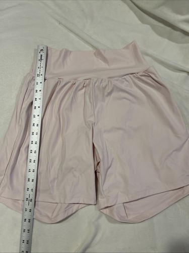 Halara Pink Flowy Running Shorts Womens Size L Large High Waisted Athletic