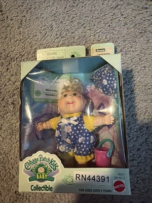 vintage 90 s cabbage patch kids baby sharly cecile  collectible nib