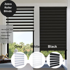 Zebra Vision Window Roller Blinds Easy Fit Day And Night Blinds Drop 165-210cm