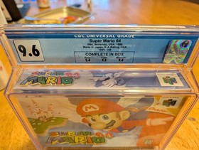 Super Mario 64 N64 CIB Game CGC Graded 9.6 HangTag With Seal🔥 Only 3 in world