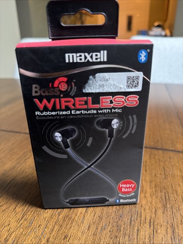 Maxell Bass 13 Bluetooth Wireless Rubberized Earbuds With Mic (Heavy Bass) - Bild 1 von 2