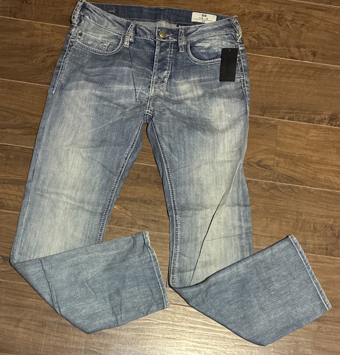 Buffalo David Bitton Six Slim Blue Jeans Size: Waist 30 Leng