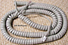 5-Pack Lot Light Gray 25Ft Nortel Phone Long Handset Cord Norstar M-Series M7310