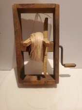 Kite String Winder Primitive Vintage Wooden Handmade Folk Decor Country Rustic