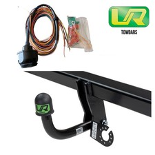 Fixed Swan Neck Towbar+13P Universal Wiring Kit without Junction Box For Peugeot