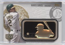 2019 Topps MLB Logo Golden Cards 150th Anniversary 74/150 Khris Davis Patch 3q5