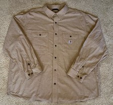 Carhartt Men's Relaxed Loose Fit Midweight Chambray Long Sleeve Shirt Sz 2XL