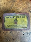 Vintage Packard Bulb Kit Tin Safety First Carry Spare Bulbs-No bulbs-Sold as is.