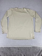 Milliken Undershirt Mens L Olive Lightweight Gen III Cold Weather - Has Stains!