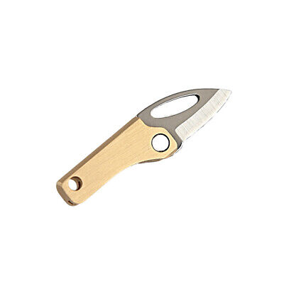 Brass Magnetic Attraction Mini Folding Knife Unboxing Blade Keychain  Outdoor EDC