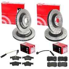 brembo BREMSSCHEIBEN + BELÄGE VORNE + HINTEN passend für MERCEDES S-KLASSE W221 brembo BREMSSCHEIBEN + BELÄGE VORNE + HINTEN passend für MERCEDES S-KLASSE W221