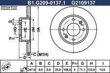 Disque de frein Peugeot 307