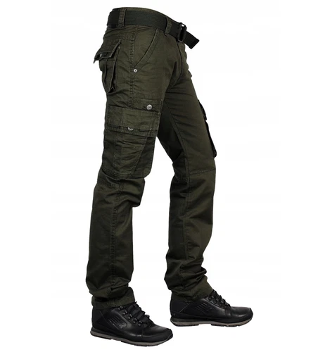 2025 Herren Camouflage Army Hose Freizeit Baumwoll Pants Cargohose mit Gürtel-DE - Bild 37 von 55