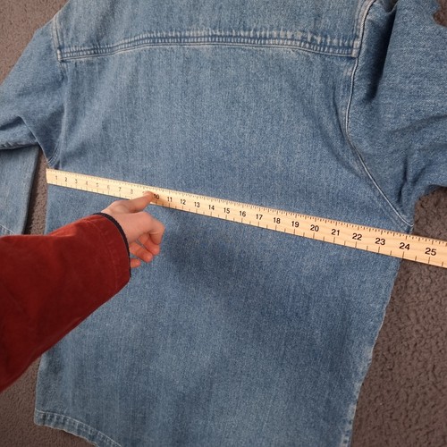 Vintage EDDIE BAUER Jacket Womens M Medium Denim Field Barn Coat Ranch Chore 90s - Picture 5 of 10