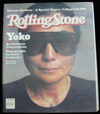 Rolling Stone Magazine #353 VTG 1981 - Yoko Ono Santana Pretenders Mick Jagger