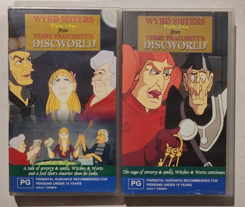 Wyrd Sisters Part 1 & Part 2 Of Terry Pratchett’s Animated Discworld Series VHS