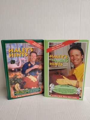Lot of 2 Haley's Cleaning Hints and Haley's Hints NY Times Best Sellers HC
