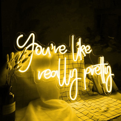 LED you're like really pretty Neon Sign Dimmable Birthday Party Art Decor Gift - Picture 6 of 14