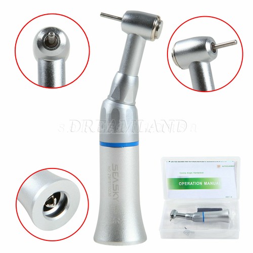 SEASKY Dental Push Button Contra Angle Low Speed Handpiece fit FG 1.6mm Burs fr - Imagen 8 de 12