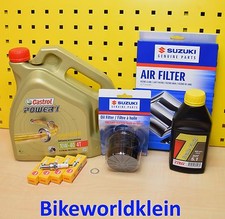 Suzuki GSX-R 600 / 750 K6 K7 filtro olio originale filtro aria candele olio Castrol