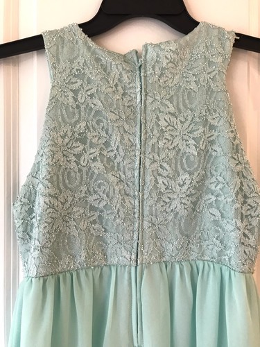 Rare Editions Girls’ dress size 16 - Aqua - Picture 3 of 9