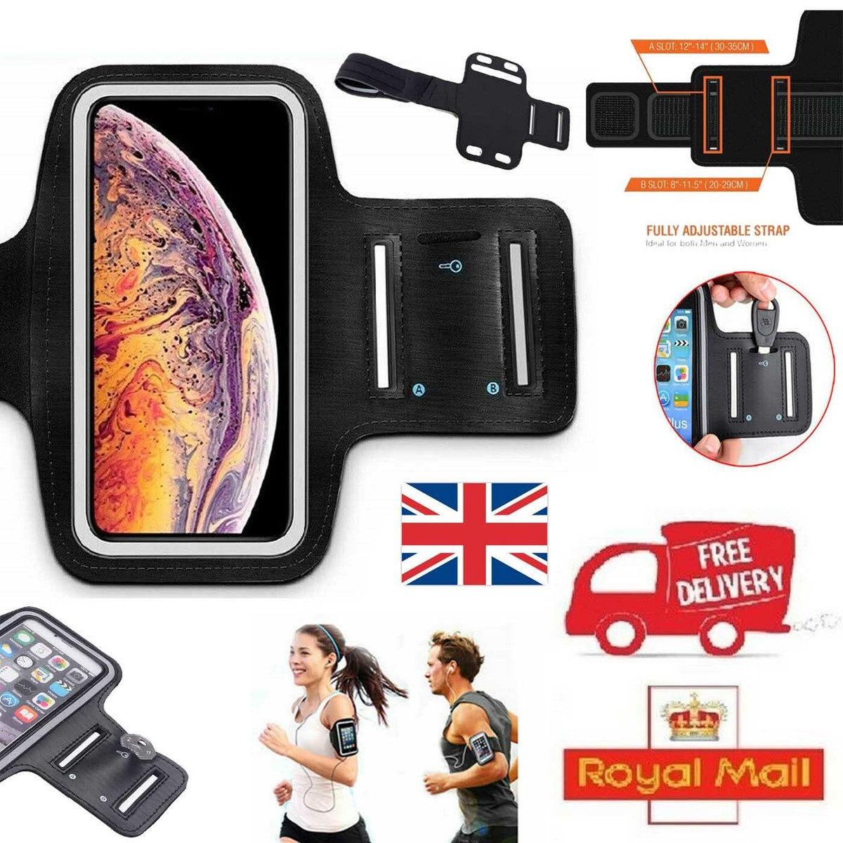 Running Armband Phone Holder Touchscreen Waterproof for iPhone 17