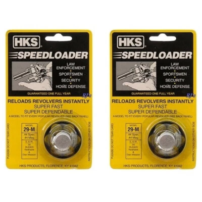2 Pack HKS 29-M Speed Loader 44 Special/Mag S&W Redhawk 6-Round Free Ship!!