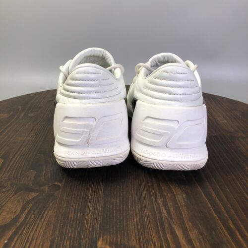 Under Armour Curry 3 Low Mens Size 11 White Leather Basketball Shoes Sneakers - Picture 3 of 10
