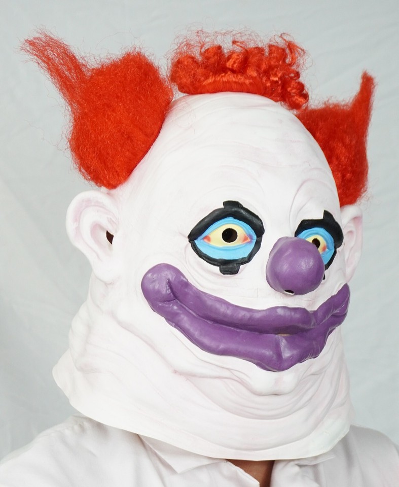 Killer Klown from outer space Halloween Clown Mask Latex Scary costume ...