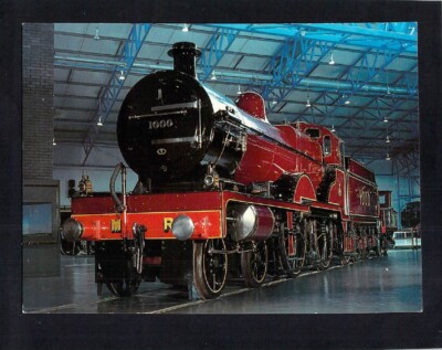 C1528 Transport Midland Railway Compound Steam Locomotive postcard