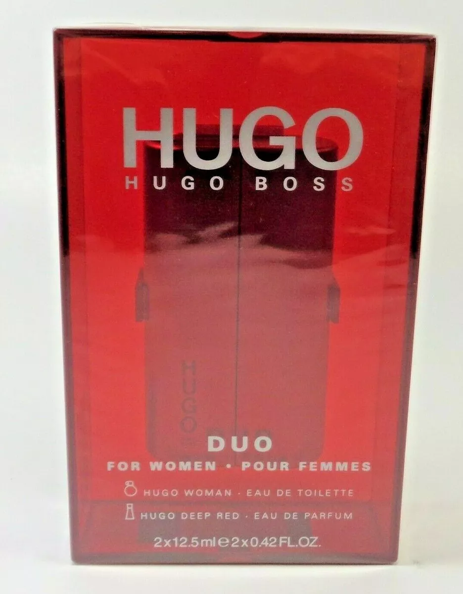 Hugo Boss for Woman Duo DEEP RED WOMAN 0.42 oz 12.5 ml each