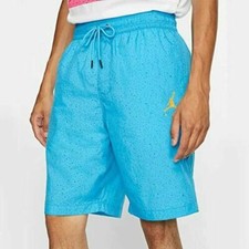 Nike AIR JORDAN Cement Poolside Jumpman Shorts Men's Blue CI9133-465 Small
