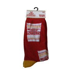Nissin Cup Noodles Crew Socks For Men Shoe Sizes 6-12 Colorful Novelty NEW