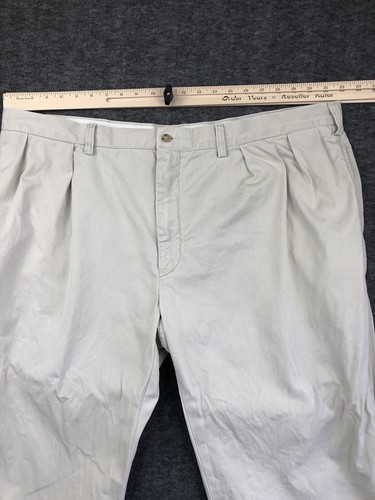 Polo Ralph Lauren Pants Mens 44B 44x27 Tan Beige Classic Fit Cuffed Chinos - Picture 10 of 20