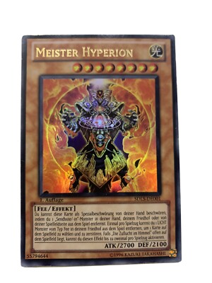 Yu-Gi-Oh! Meister Hyperion Gold Rare 1. Auflage