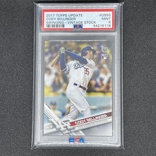 2017 Topps Update Rookie Cody Bellinger VINTAGE STOCK  /99 PSA 9 Pop 4 Dodgers