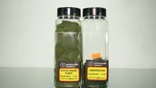 Lot of 2 Used Woodland Scenics Static Grass Flock and Underbrush